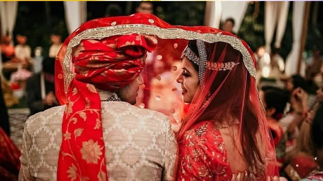 newly married couple