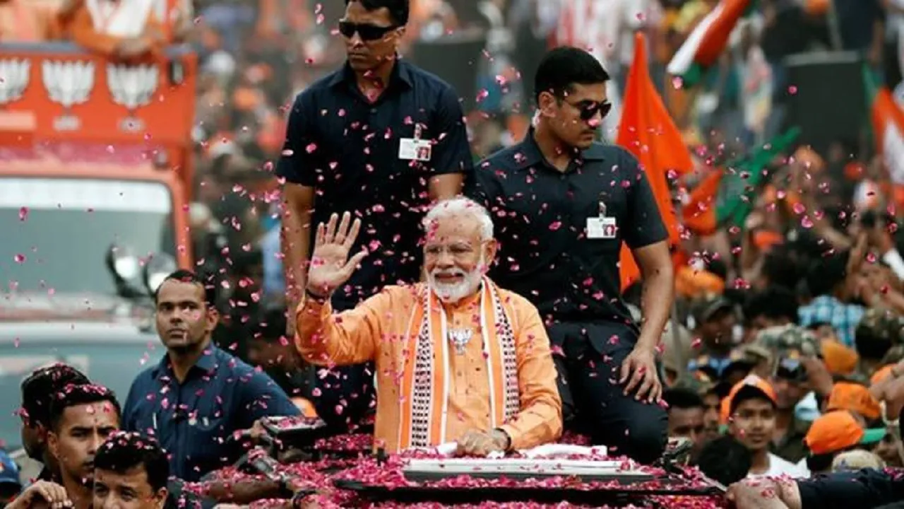 PM Modi Road Show in Ranchi