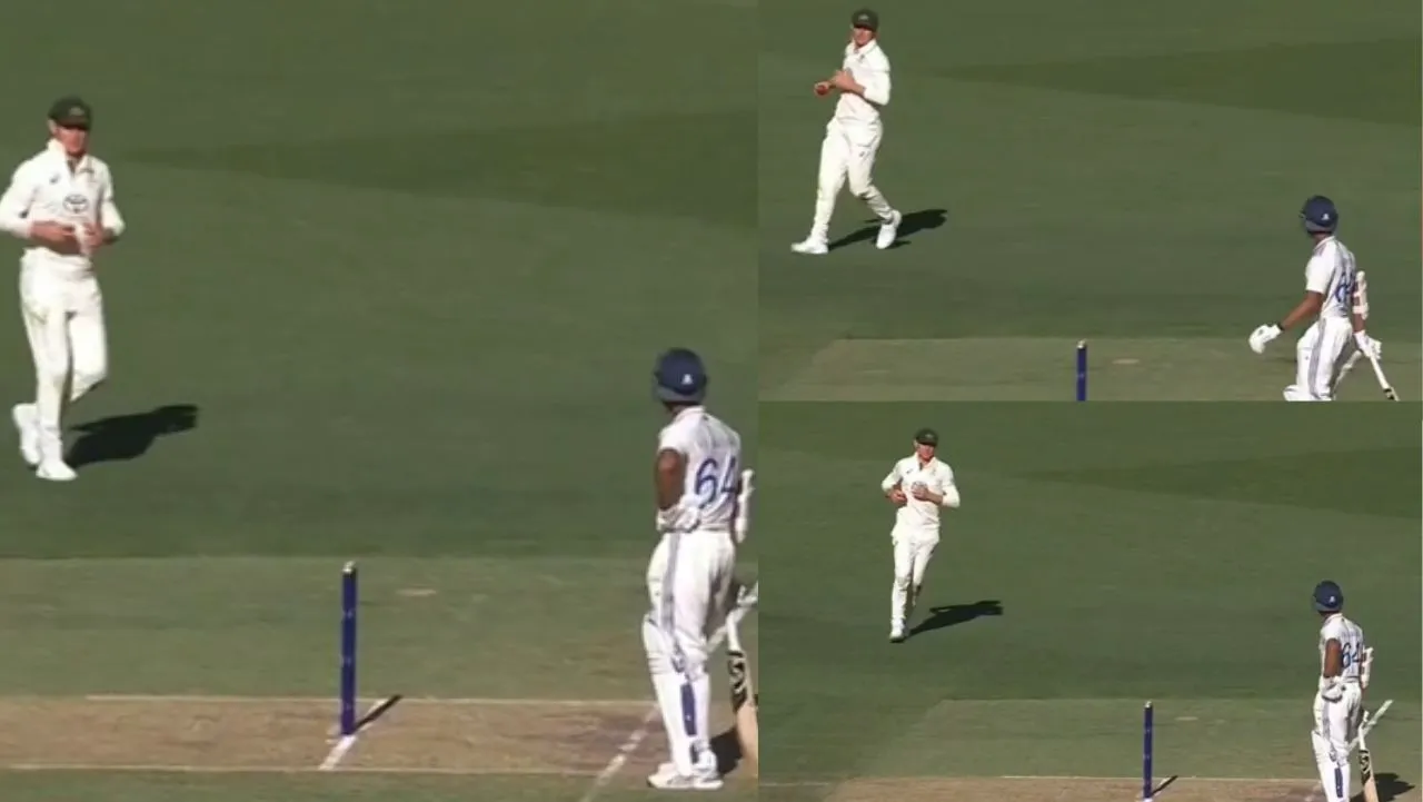 Yashasvi Jaiswal invited Marnus Labuschagne for run out but australian could not dare during 2nd day perth test IND vs AUS