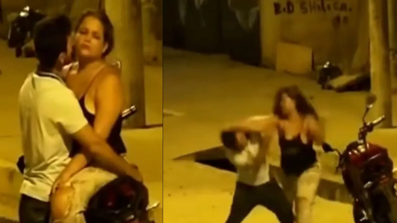 viral couple fight video