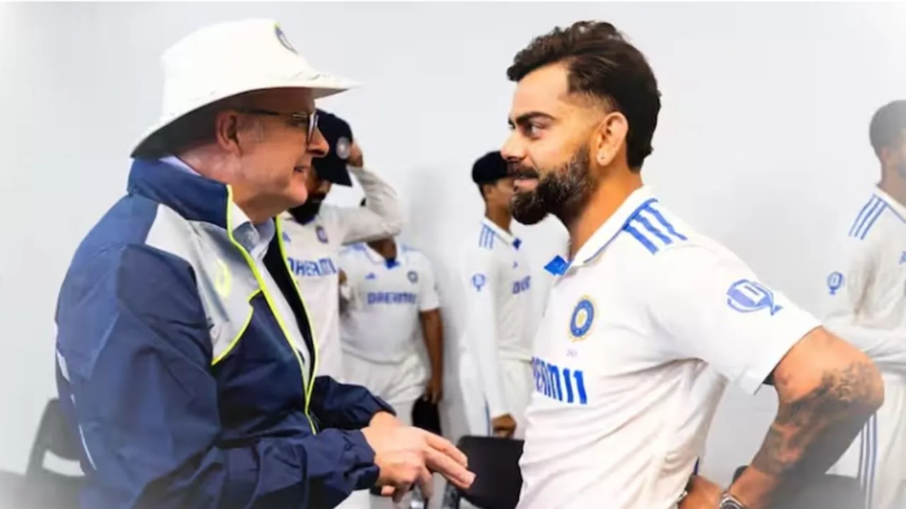 australian-pm-anthony-albanese virat kohli