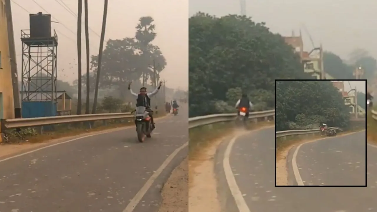 bike reel accident video