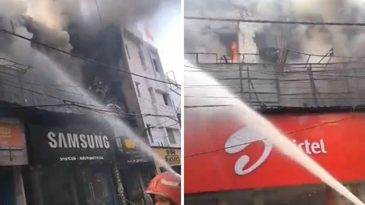 fire in rajouri garden shop