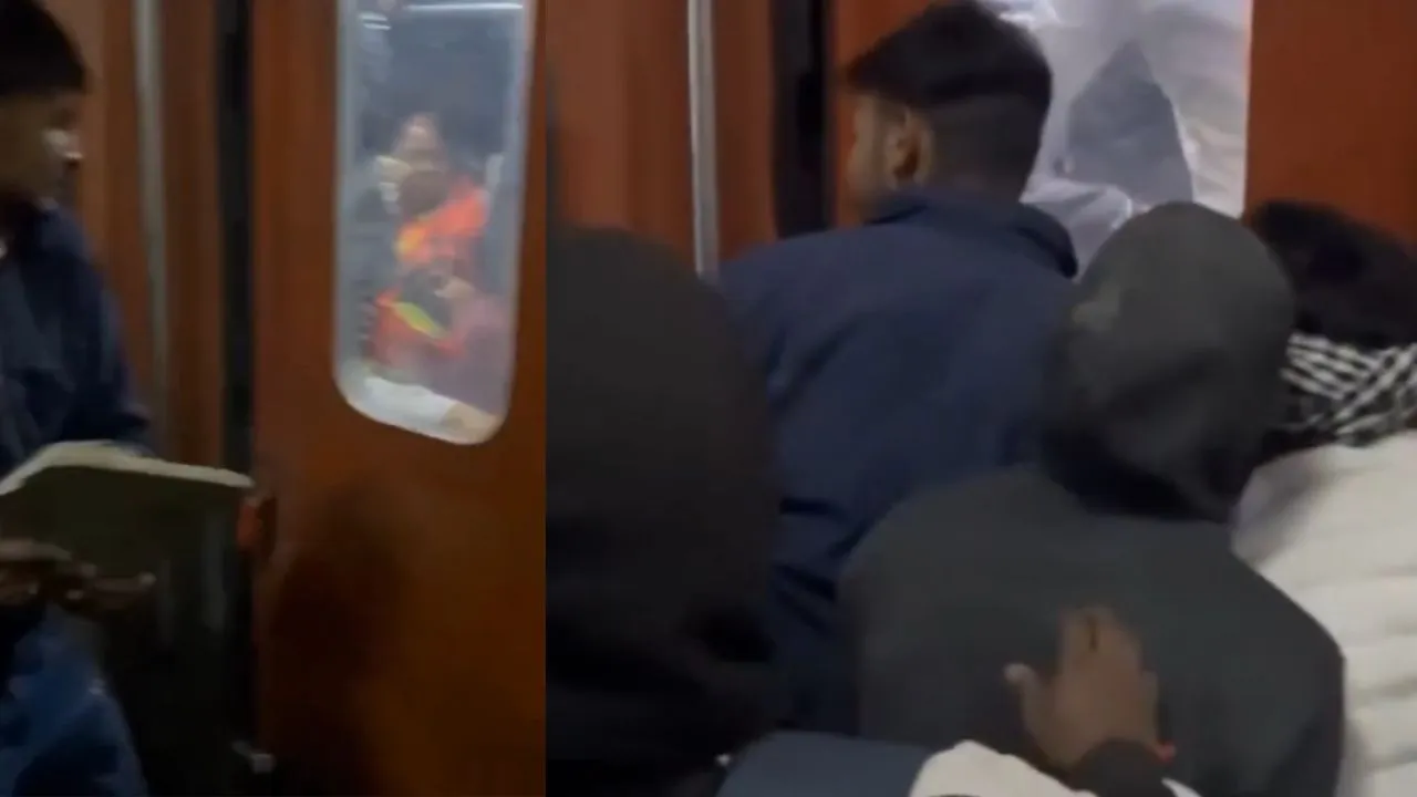 viral video train accident up