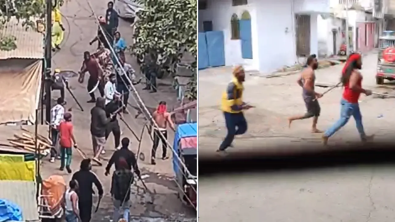 Bhopal Jahangirabad tension between two groups Stone pelting many injured