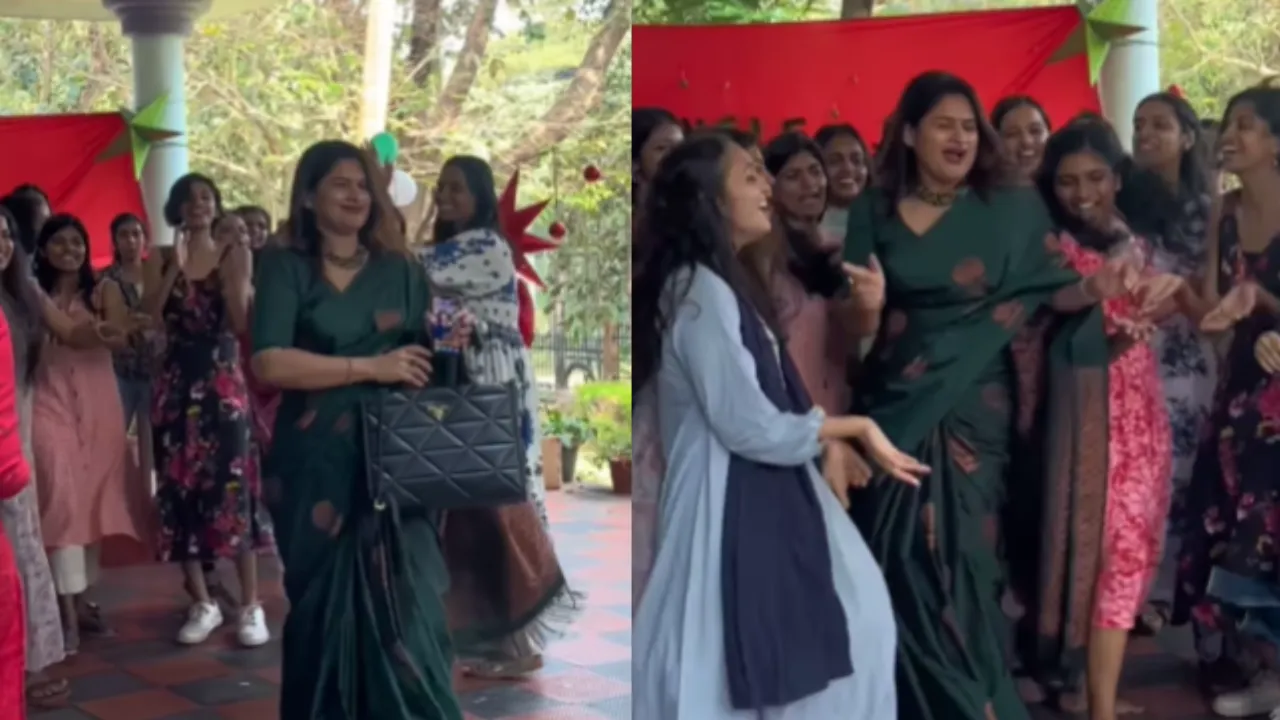 professor dances wildly on the song of Pushpa 2,
