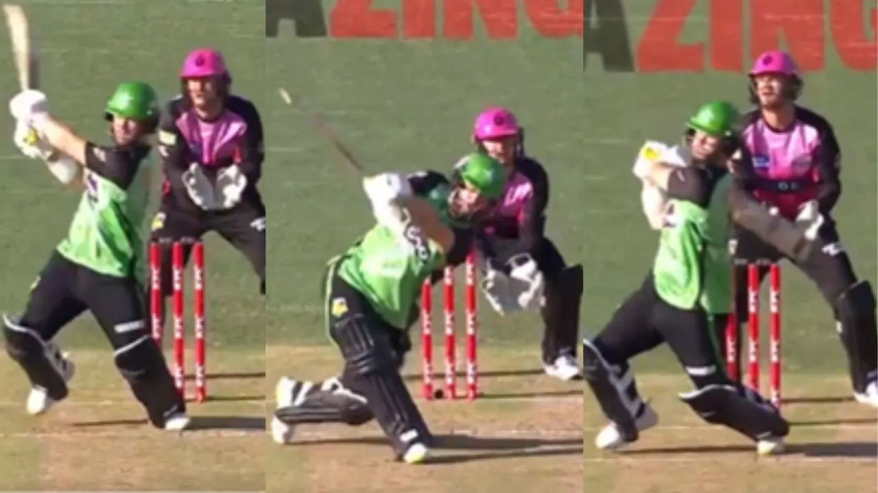 Ben Duckett hits 68 runs on 29 balls with six consecutive fours in a over in BBL 