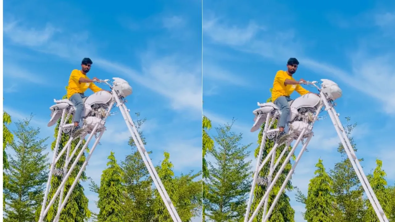 viral sky bike video