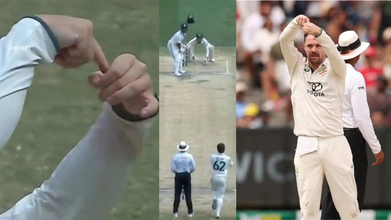 Travis Head made a dirty gesture after dismissing Rishabh Pant ind vs aus 