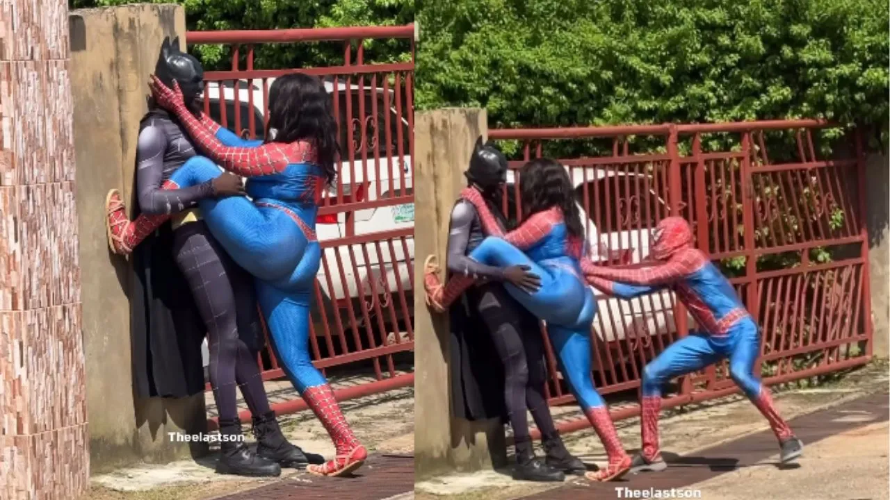 spider man and batman fight video