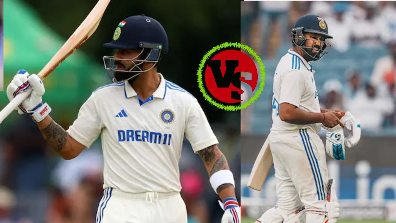 virat kohli vs rohit sharma test performance 2020 to 2024