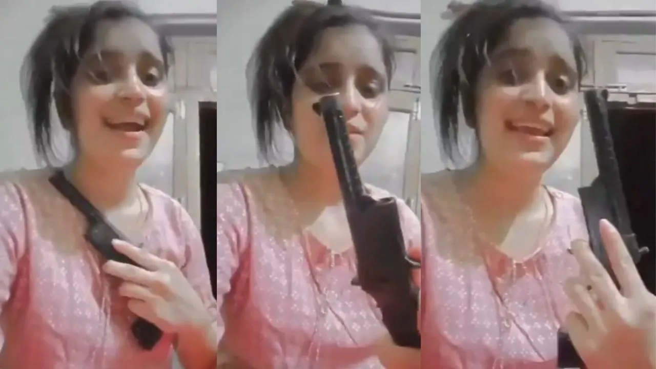 viral reel shoot with gun
