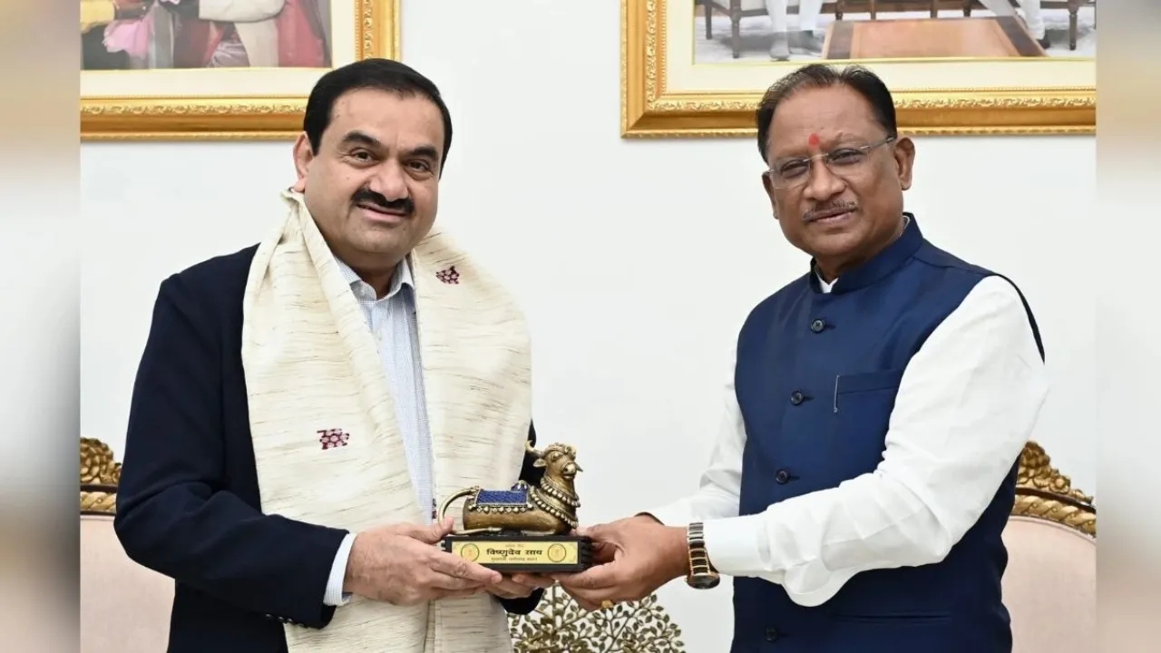 Adani meets cm vishnudev
