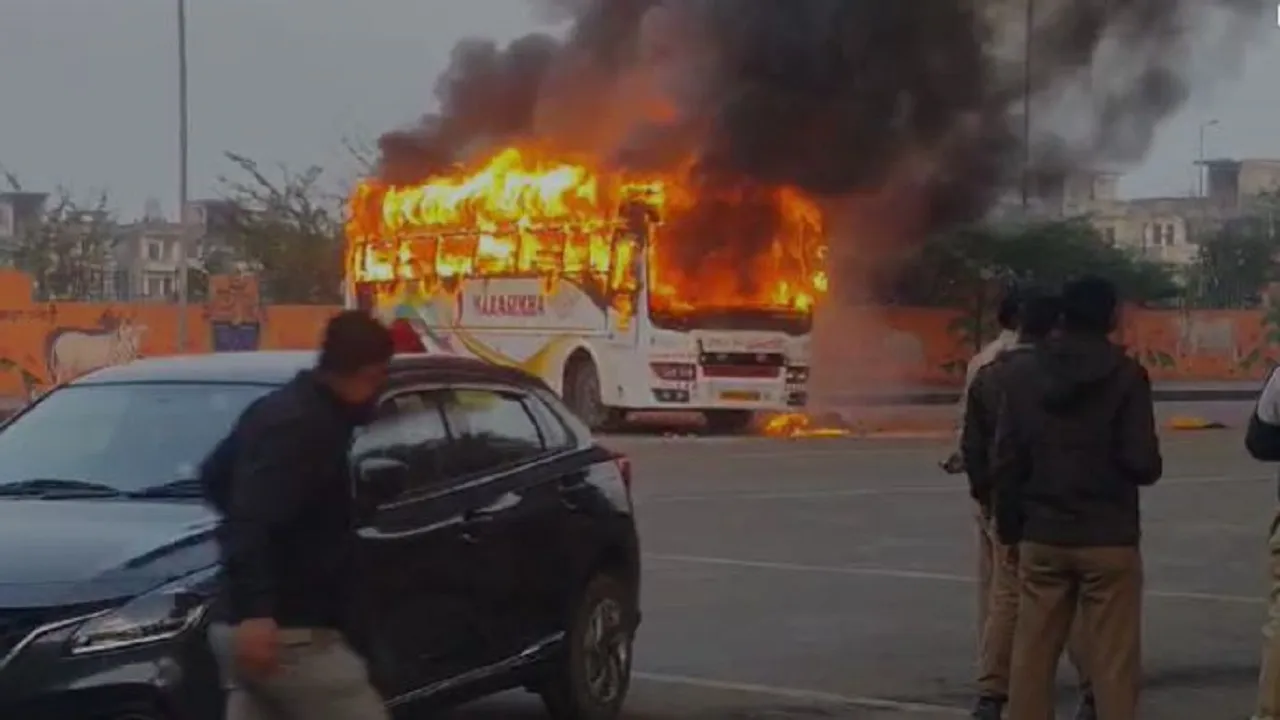 bus accident fire