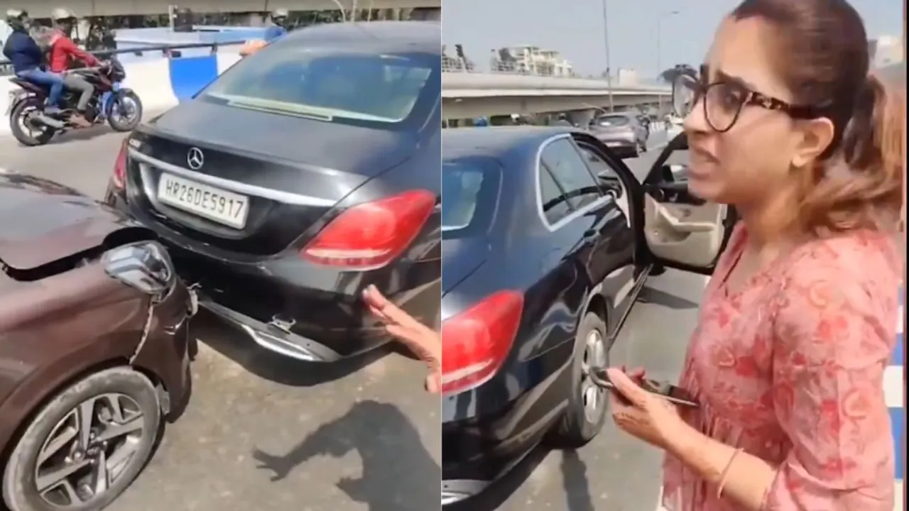 viral video accident ncr