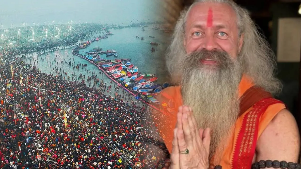 Giri Maharaj of Russia shines in Kumbh Mela