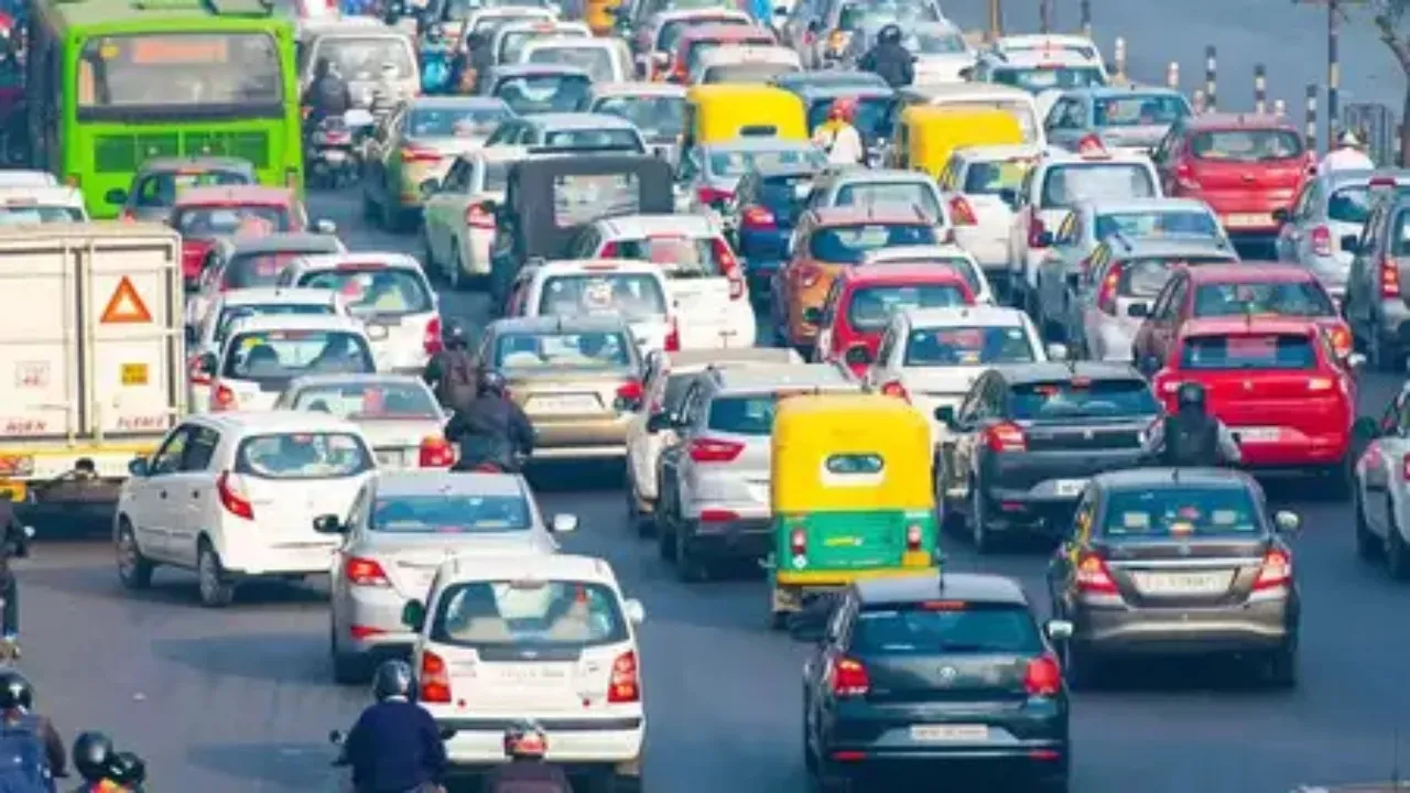Grugram traffic Jam