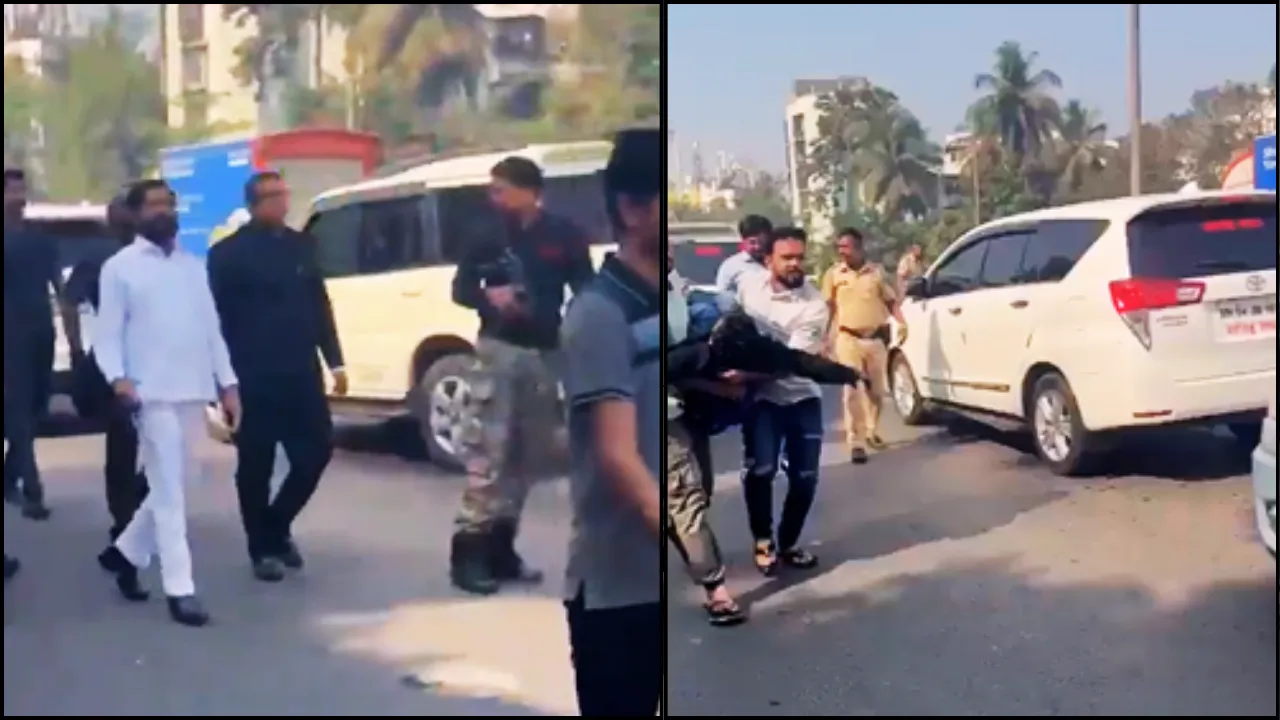 mumbai eknath shinde helped bike rider youth injured 