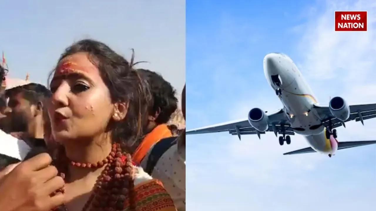 viral mahakumbh video air hostess