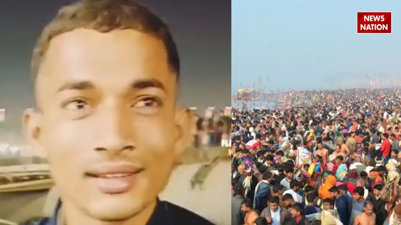 Mahakumbh Viral Video youn man