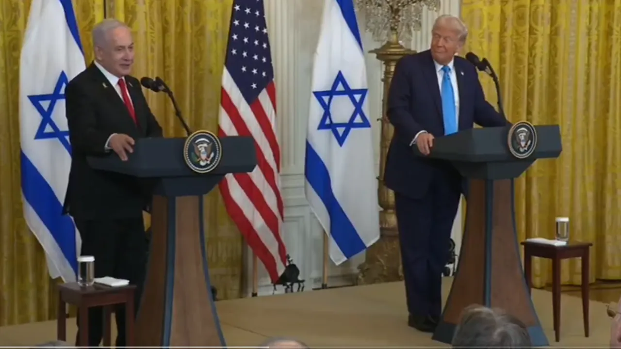 Donald Trump Big Statement about Gaza after meet with Benjamin Netanyahu