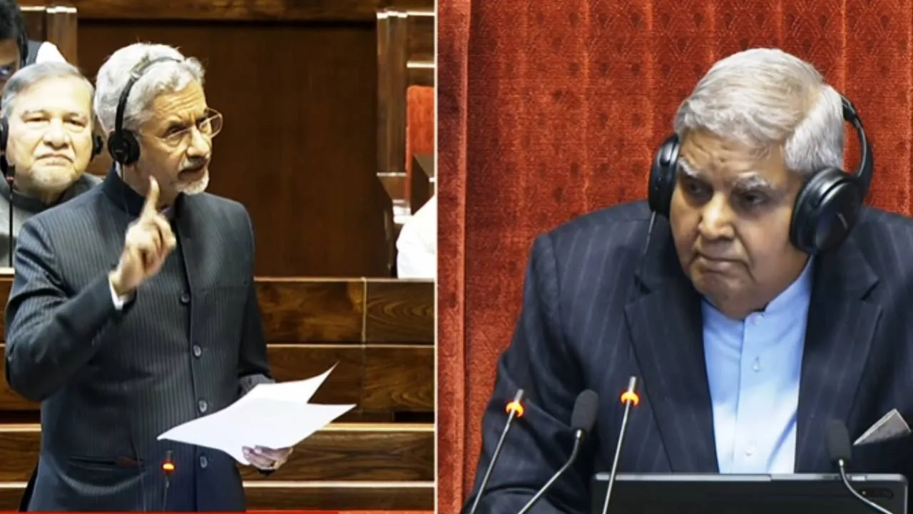 MEA Jaishankar replies in rajya sabha over US deports 104 Indians