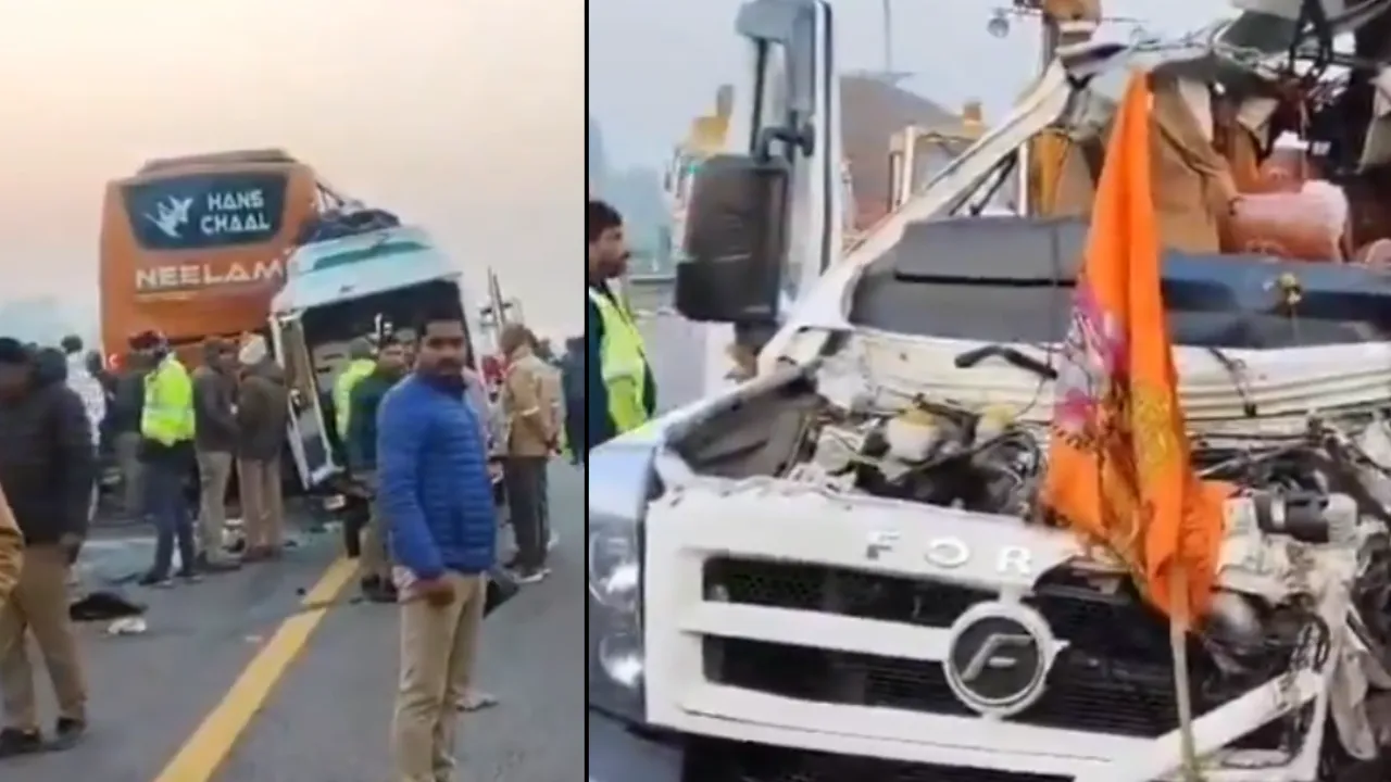 Road accident in barabanki Purvanchal Expressway many killed updates in hindi
