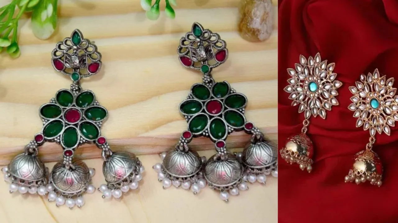 Best trendy earrings for kurti