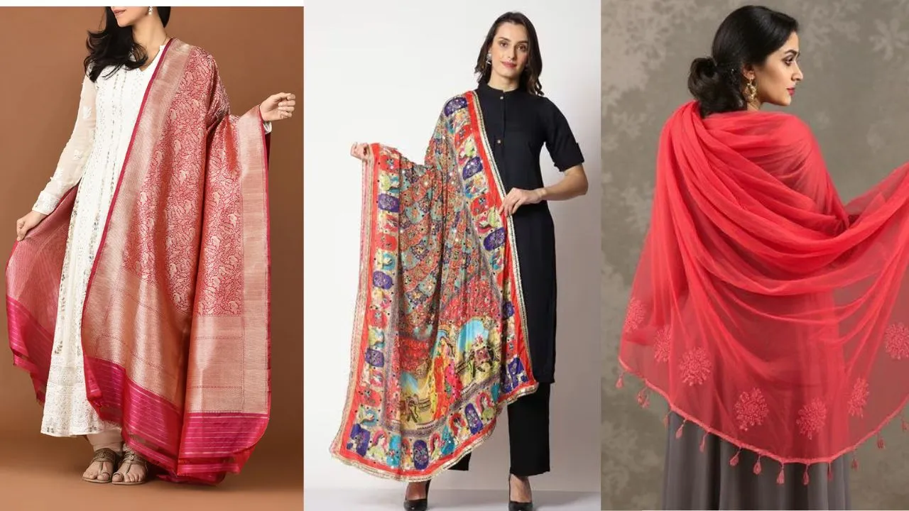 Top 4 Stylish Dupatta Designs for for attractive look on simple suit Fashion news in hindi 