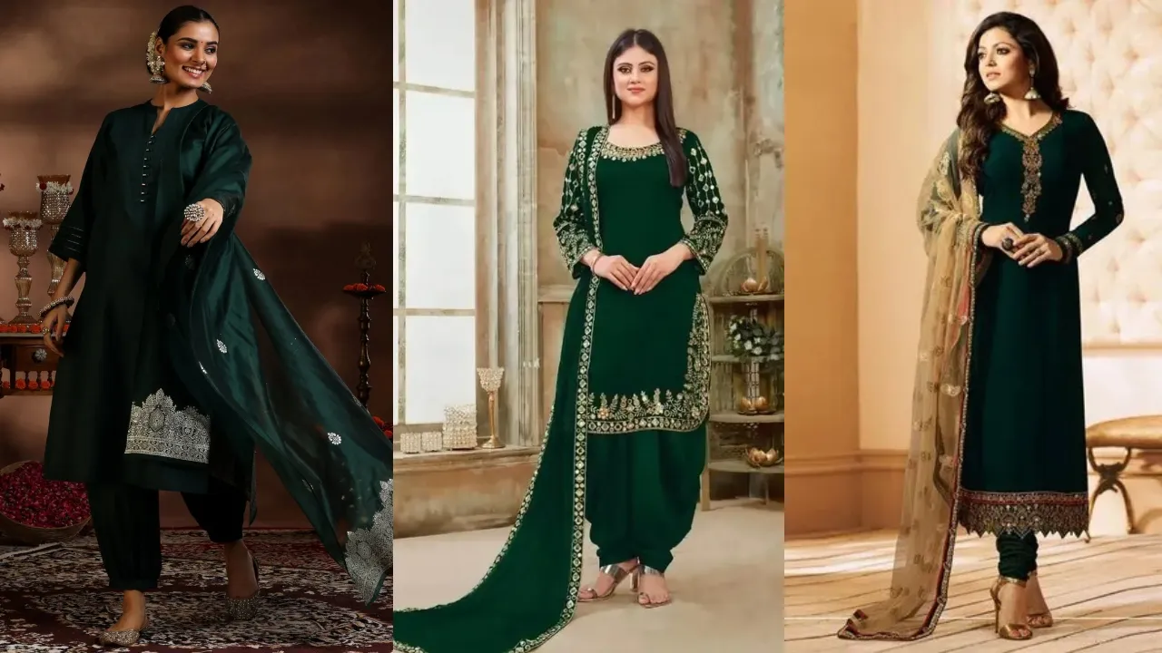 Green Suits For Mahashivratri 2025