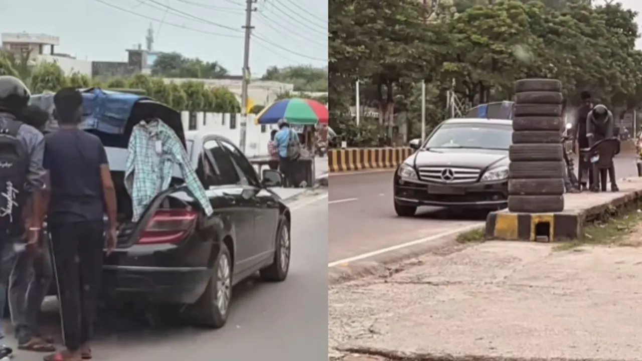 mercedes car selling clothes
