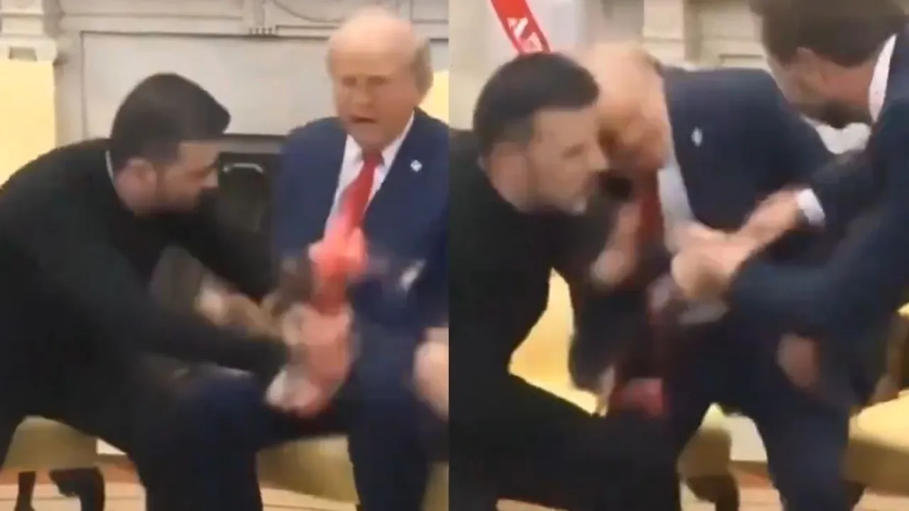 Donald Trump and Volodymyr Zelensky