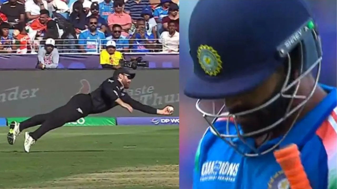 IND vs NZ:  After Glenn Phillips Kane Williamson surprised sent Ravindra Jadeja back with one handed catch   