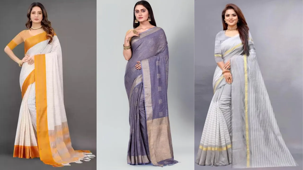 Cotton Jute Saree