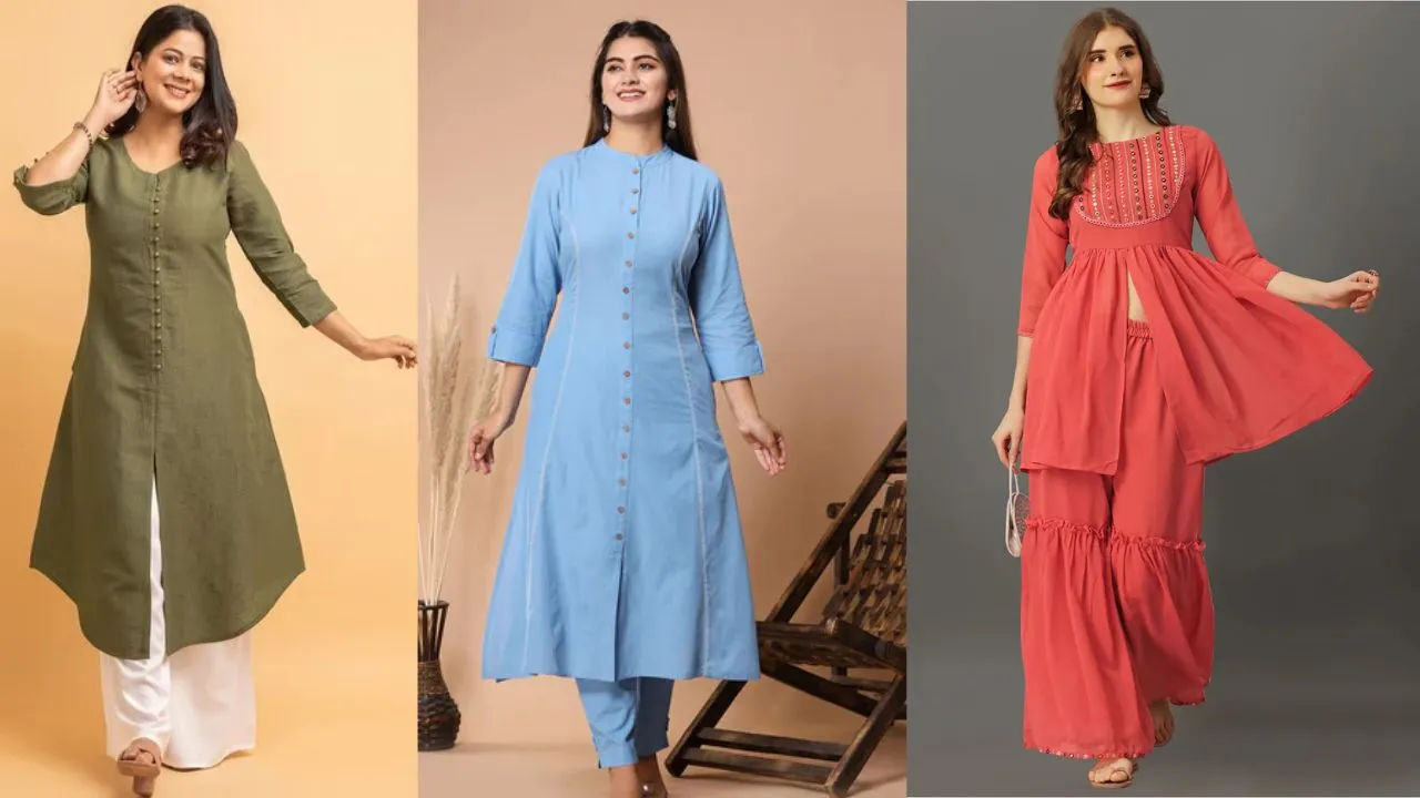 Front Slit Kurtis For Women