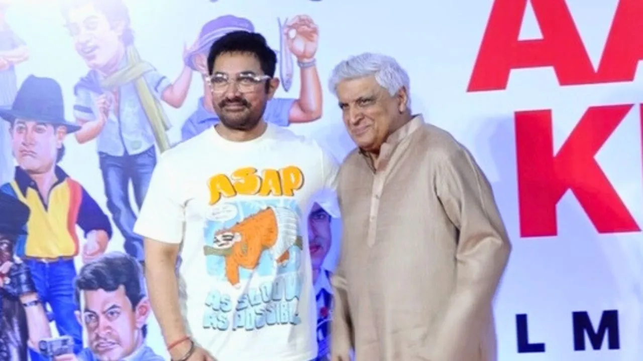 Aamir khan Javed Akhtar Image