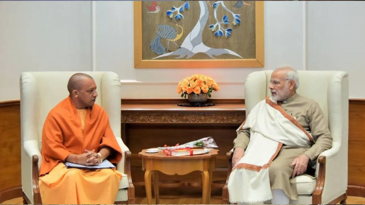 CM Yogi Adityanath and PM Modi Meets