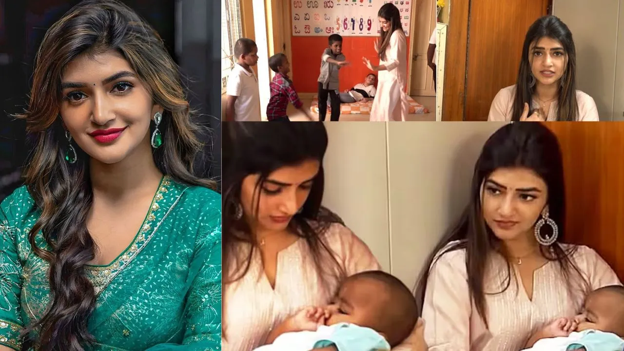 Sreeleela Adopt 2 Child Image