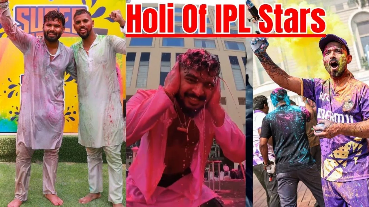Holi of IPL stars