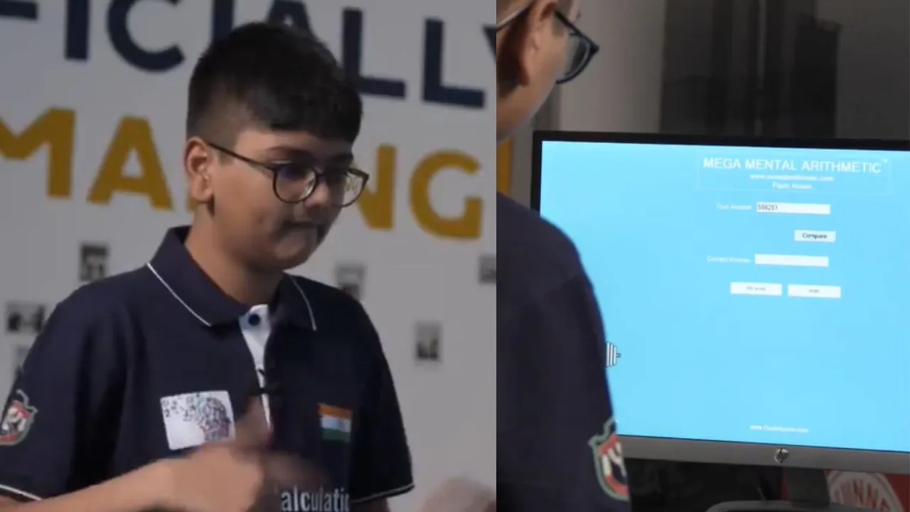 Aryan Shukla human calculator