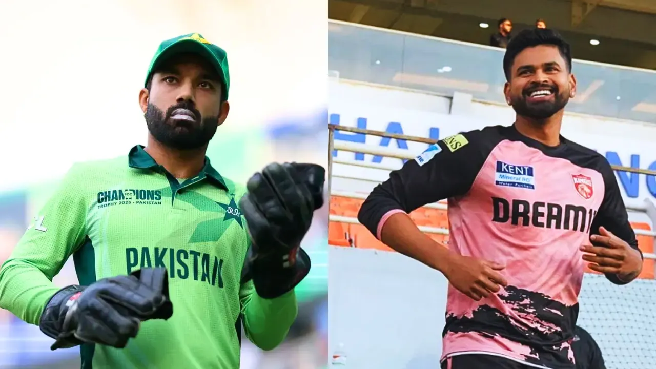 Shreyas Iyer made fun of Rizwan as Punjab Kings captain was seen imitating Pakistani player
