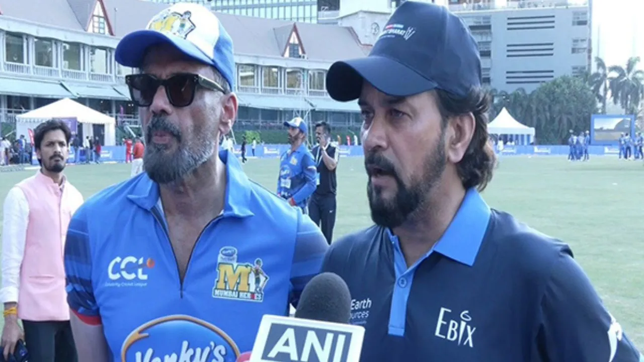Suniel Shetty Anurag Thakur (2)