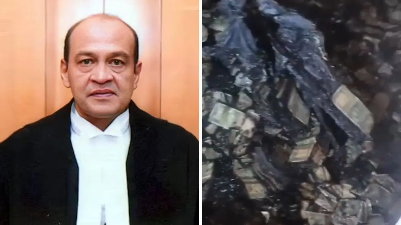 Justice Varma and burnt notes