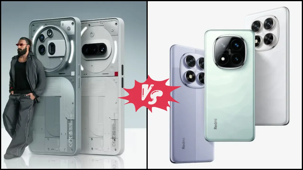 Nothing Phone 3a Pro vs Redmi Note 14 Pro plus