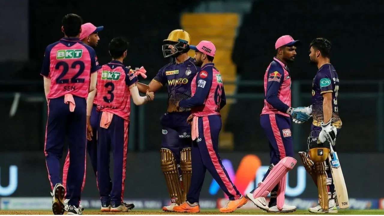 rr vs kkr head to head record 