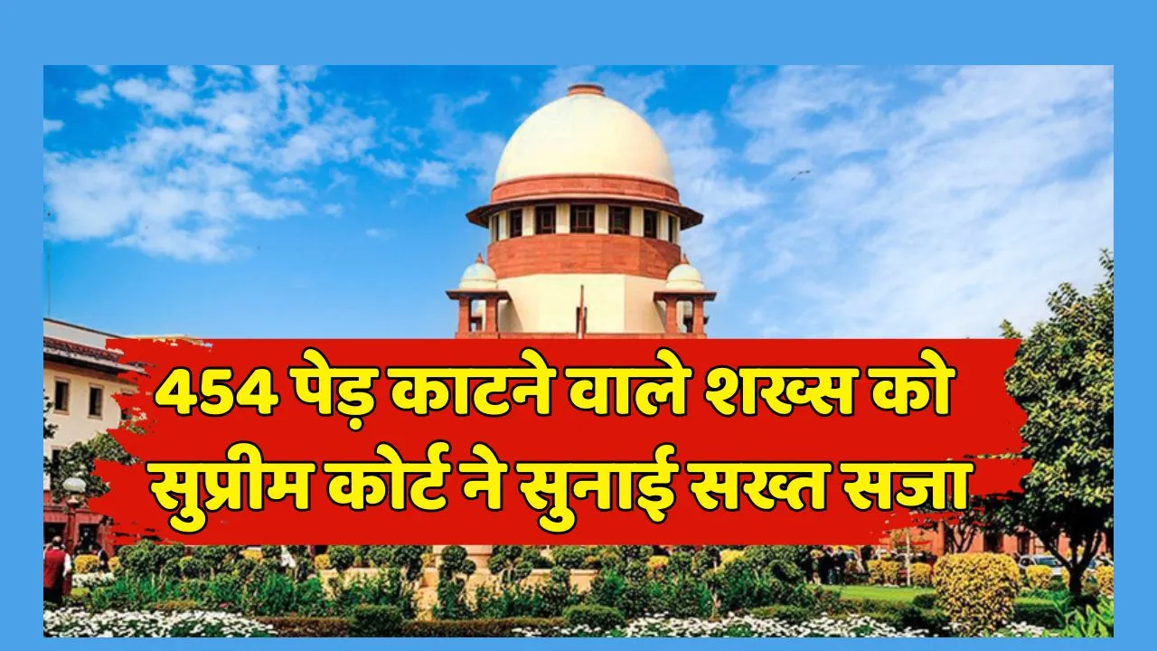 Supreme Court Imposed 1 lakh per tree penalty on Man