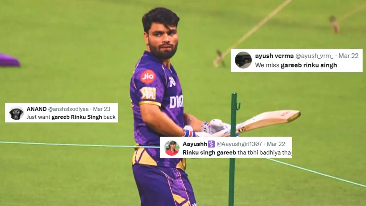 Rinku Singh facing backlash after his flop show in the IPL 2025 fans giving hilarious reactions