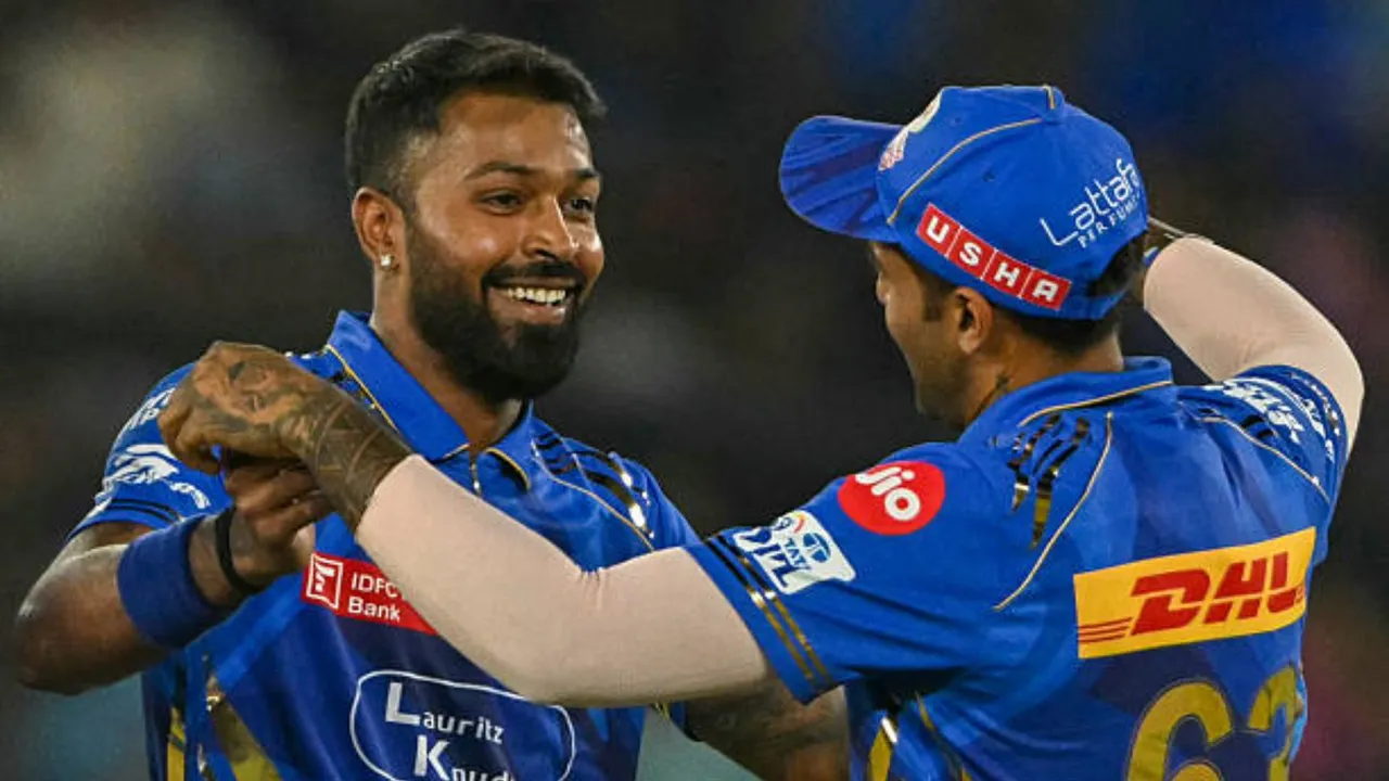 Hardik Pandya won the best bowler and best fielder awards against Gujarat Titans