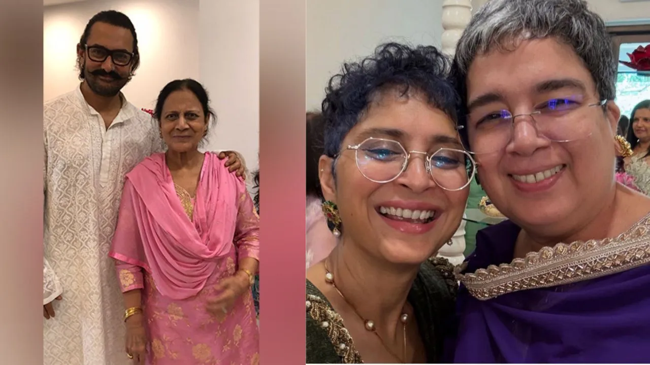kiran rao and reena datta celebrate eid together at aamir khan house