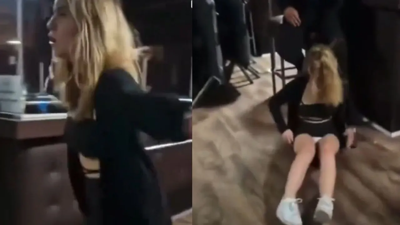 During argumen young man slapped girl